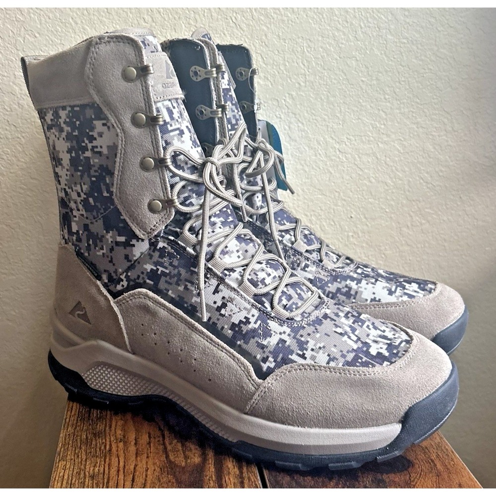 Ozark Trail Men's 8-Inch Hunting Boots Size 12 Waterproof Camo